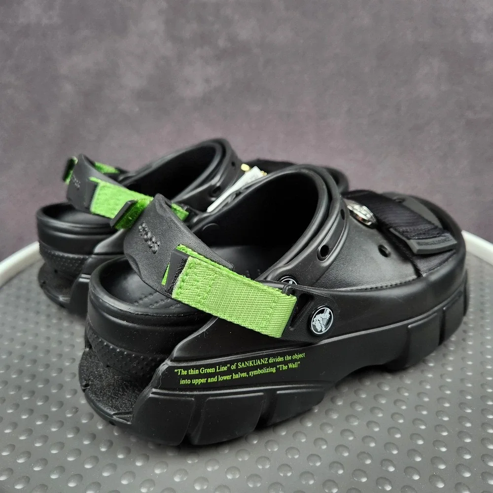 Sankuanz x Crocs Classic Clog Black Mens Size 7 Womens Size 9 206900-001 NEW